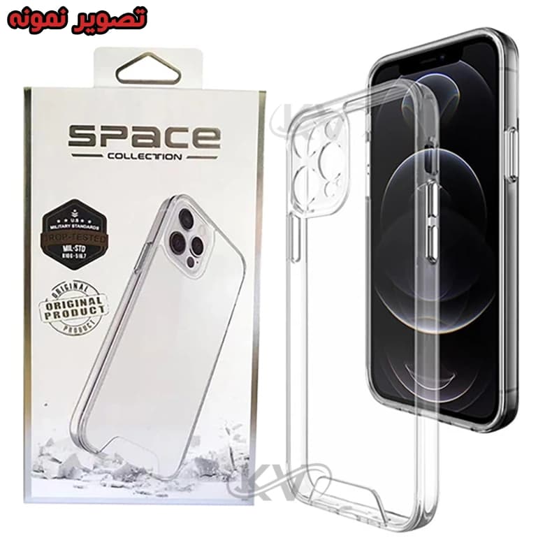 قاب پشت کریستالی با محافظ لنز سامسونگ S25 Ultra برند Space