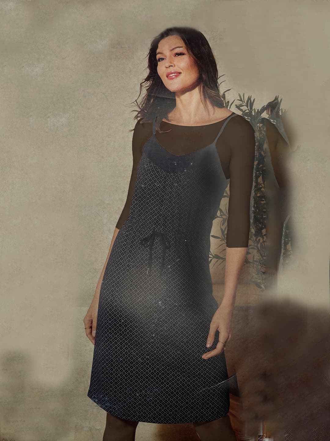 پیراهن زنانه بند باریک برند esmara کد b3728