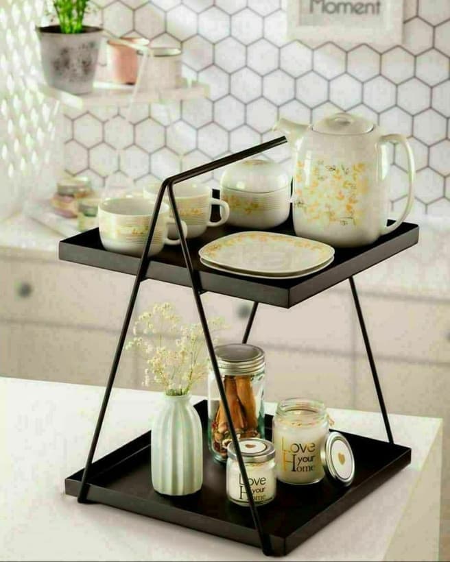 استند رو میزی 2 طبقه فلزی