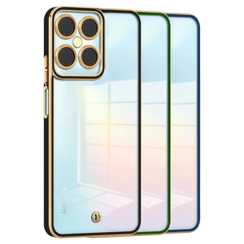 قاب اورجینال الکتروپلیتینگ Honor X8 4G مدل دور طلایی اسپیس