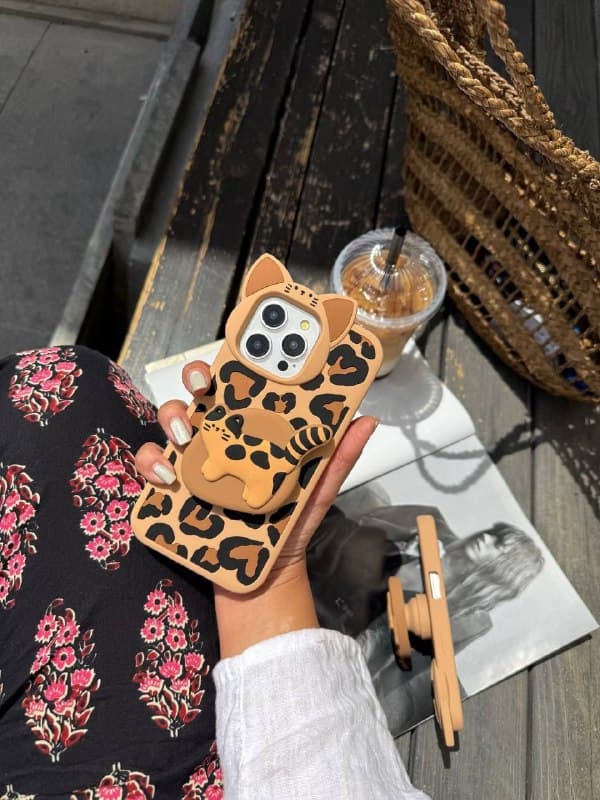 قاب گربه پلنگی پاپ سوکت دار