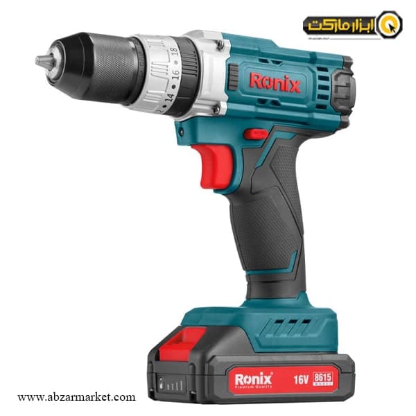 دریل شارژی چکشی رونیکس لیتیوم 16 ولت مدل 8615