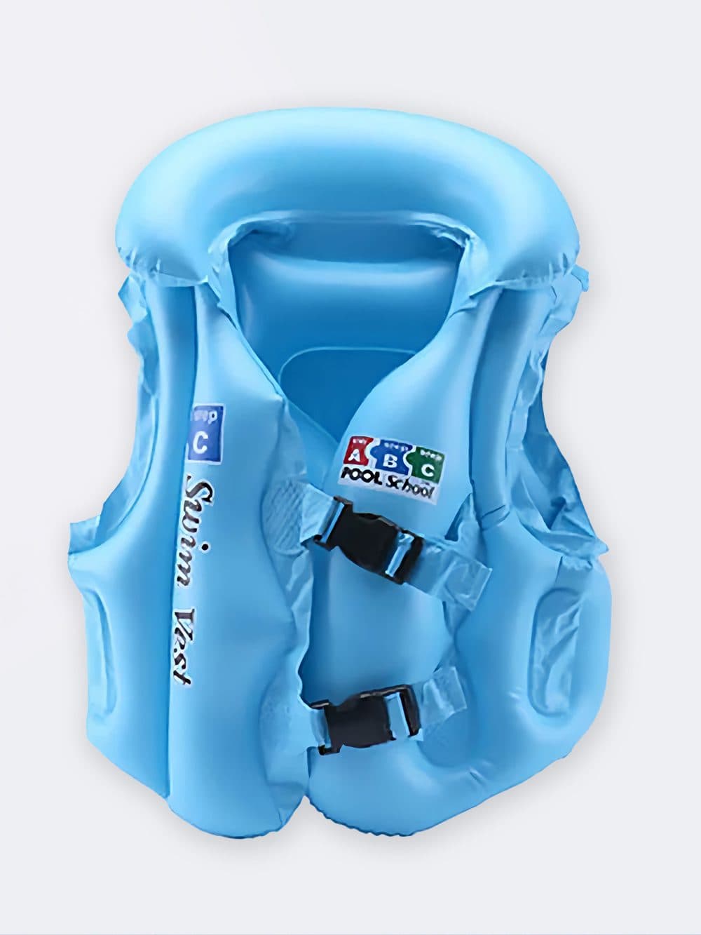 جلیقه نجات استخر شنا بچگانه آبی رنگ مناسب برای کودکان دختر و پسر ۳ تا ۶ سال