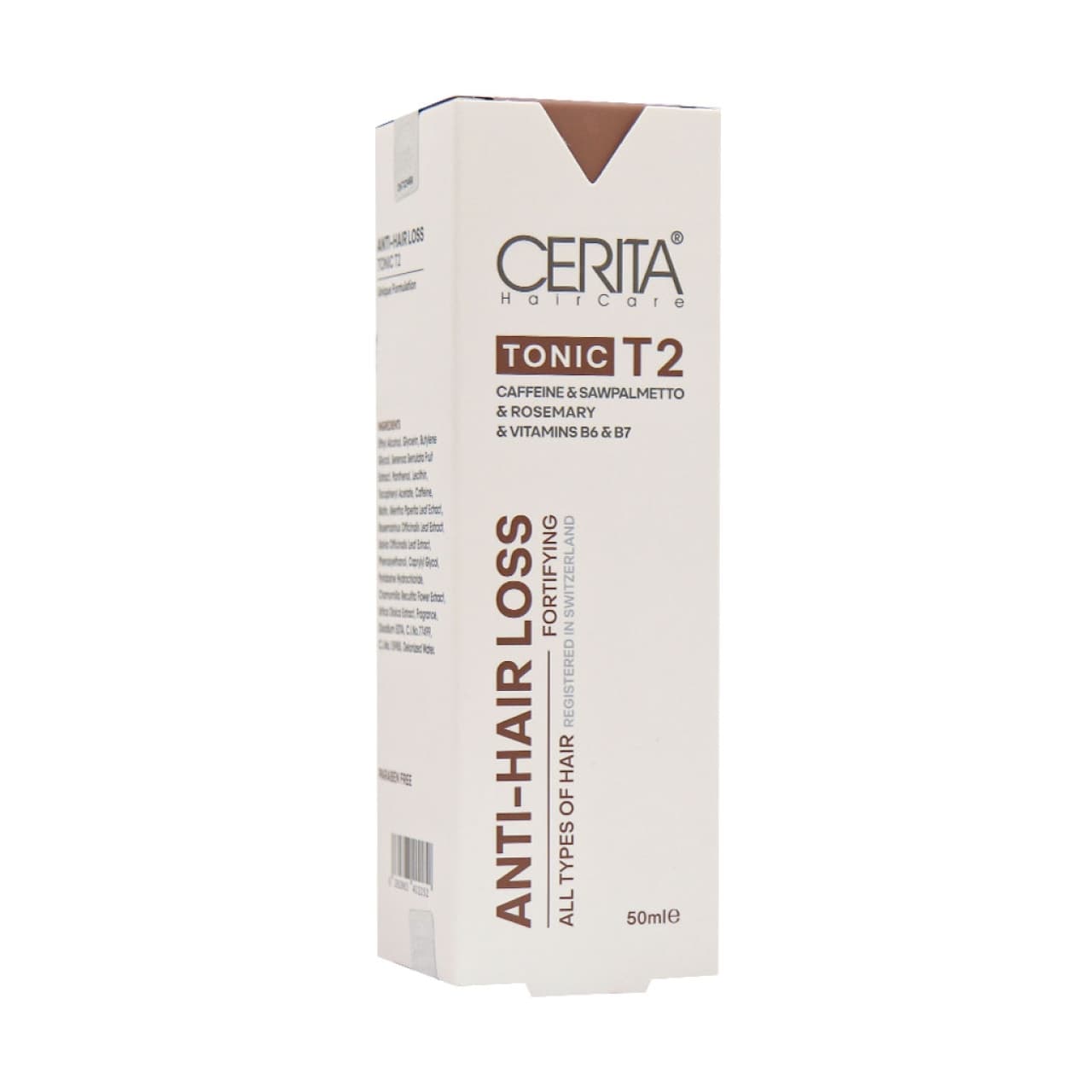 تونیک تقویت کننده سریتا مدل Anti Hair Loss Tonic T2 حجم ۵۰ میلی لیتر