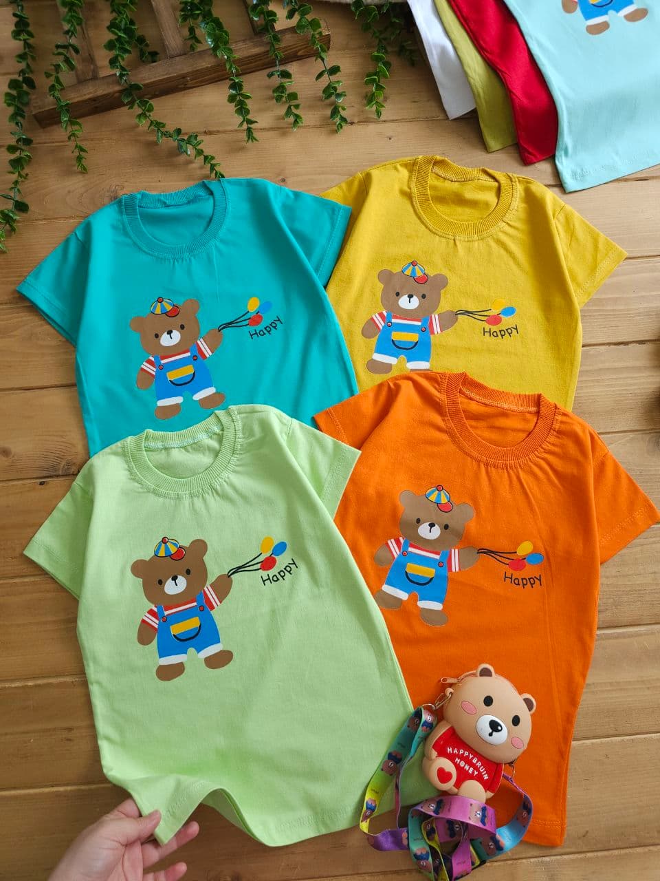 تیشرت خرس و بادکنک