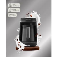 قهوه ساز ترک با شیر انگلیش هوم TKM 6011 مشکی کروم