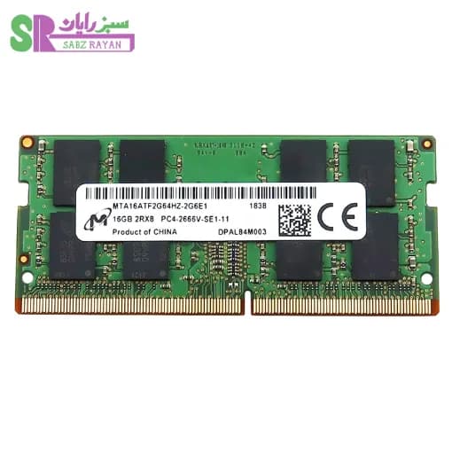 رم لپ تاپ میکرون DDR4 2666 MTA16ATF2G64HZ-2G6E1 ظرفیت 16 گیگابایت