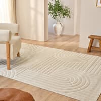 فرش کاشمیر رون اسکاندیناوی 300×80 سانتی سفید