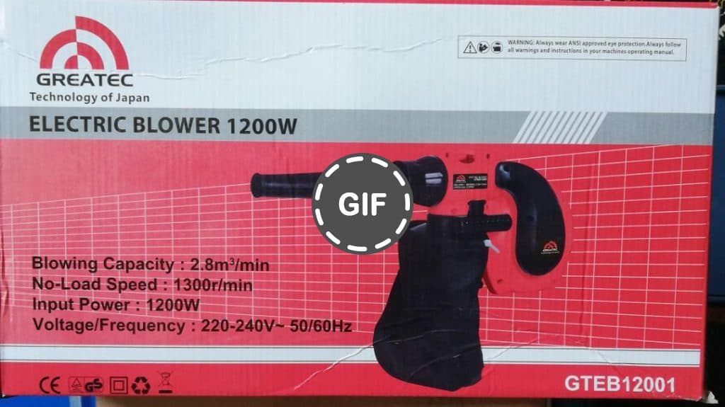 دمنده و مکنده (بلوور) گریتک 1200 وات مدل gteb12001