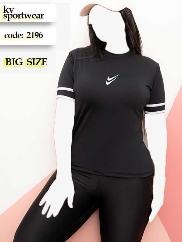 تیشرت سایز بزرگ ورزشی زنانه NIKE کد 0010