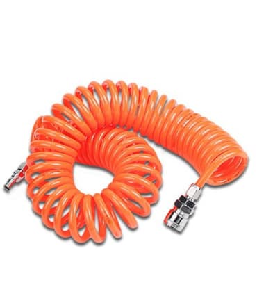 شلنگ / شیلنگ باد فنری طول 10 متر سایز 12*8 کوپلینگ دار مدل SHGF