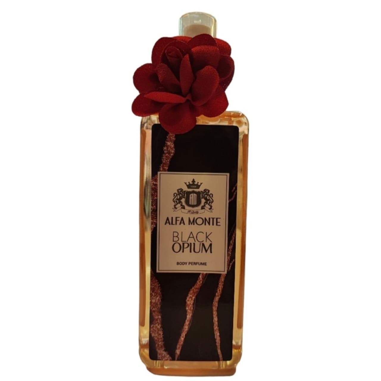 بادی اسپلش زنانه آلفا مونته مدل بلک اوپیوم حجم 260 میلی لیتر