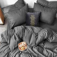 سرویس کاور لحاف دو نفره آیکون طوسی