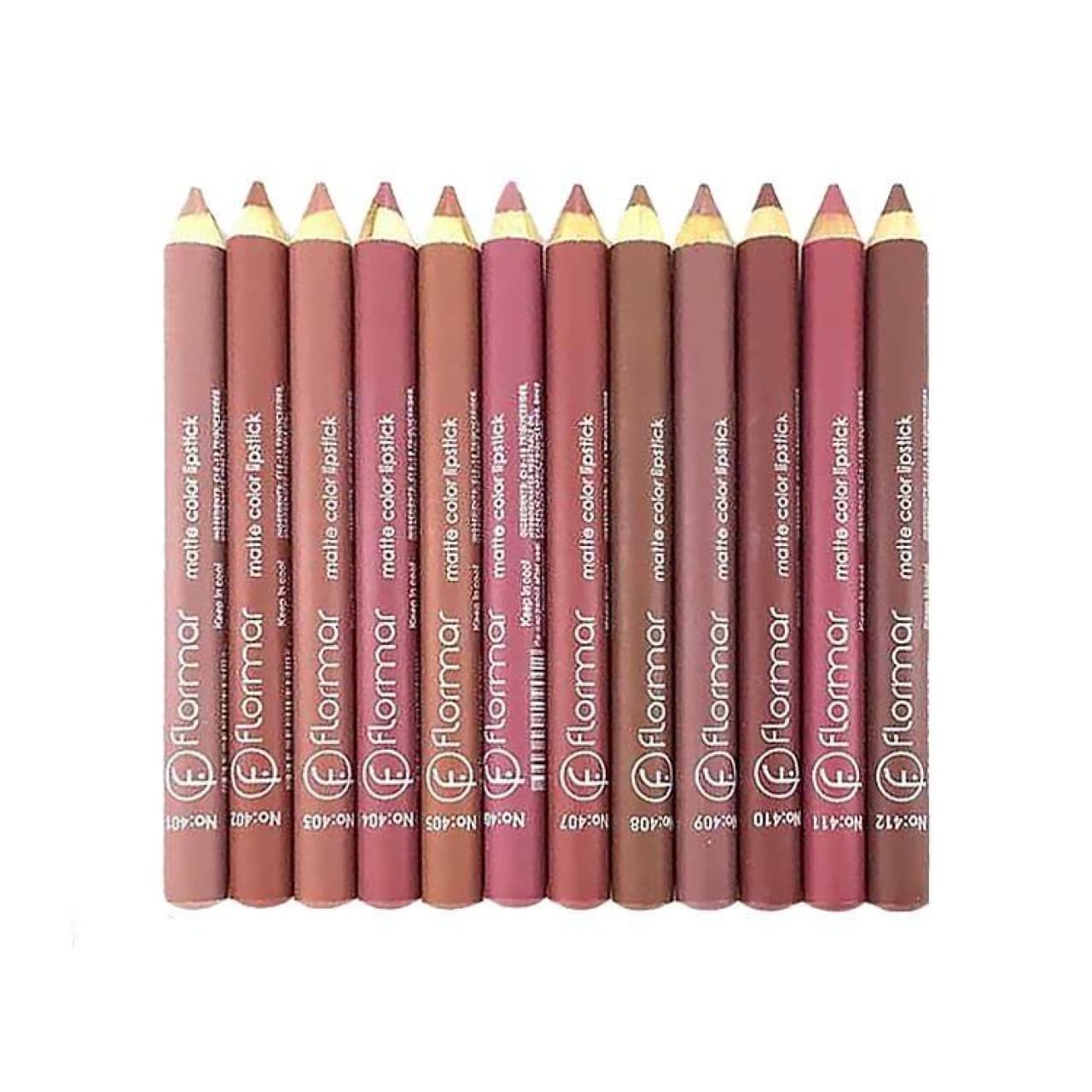 رژلب مدادی فلورمار بسته ۱۲ عددی