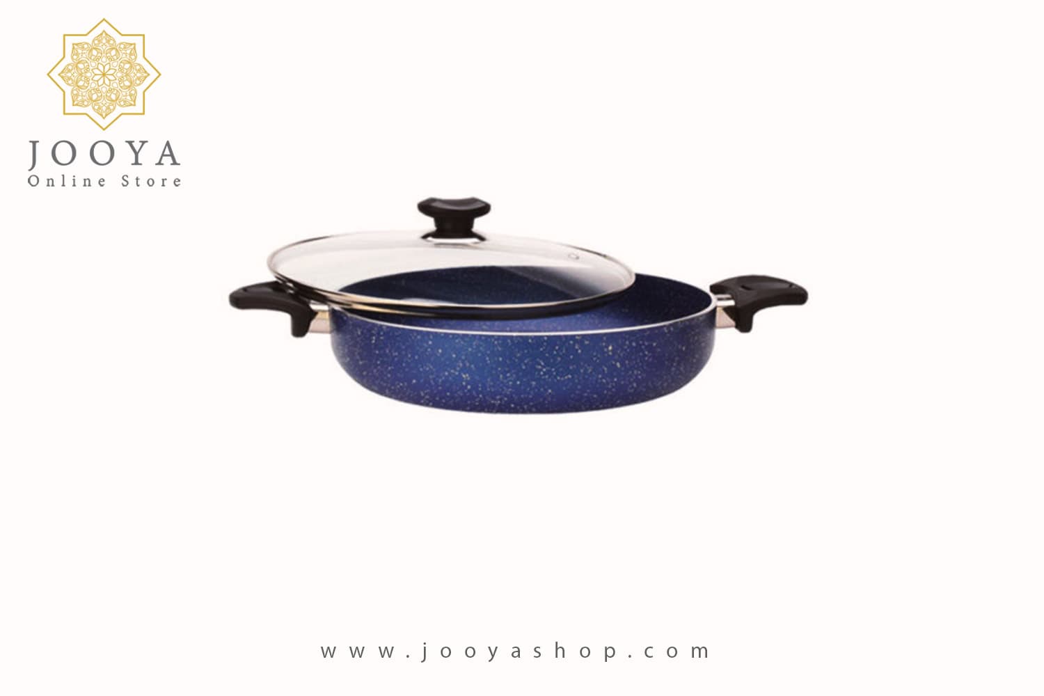 تابه زرساب مدل دو دسته ویولت با درب قطر 28 سانت