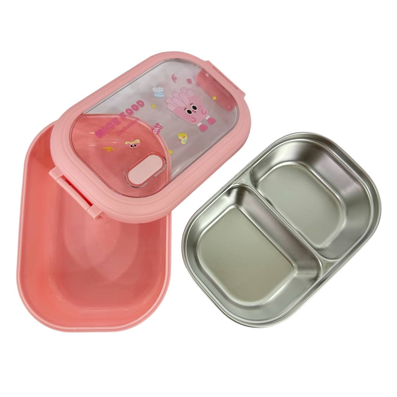 ظرف غذای nice food صورتی 2131