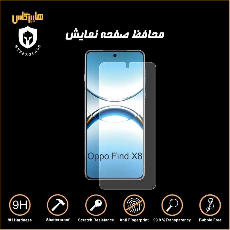 محافظ صفحه نمایش گوشی اوپو Oppo Find X8