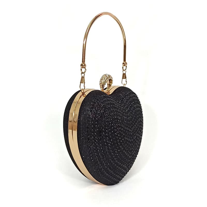 کیف مجلسی مدل قلب مشکی