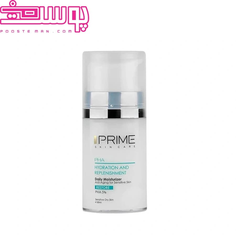 کرم بازسازی کننده و آبرسان صورت پرایم دارای PHA 5%