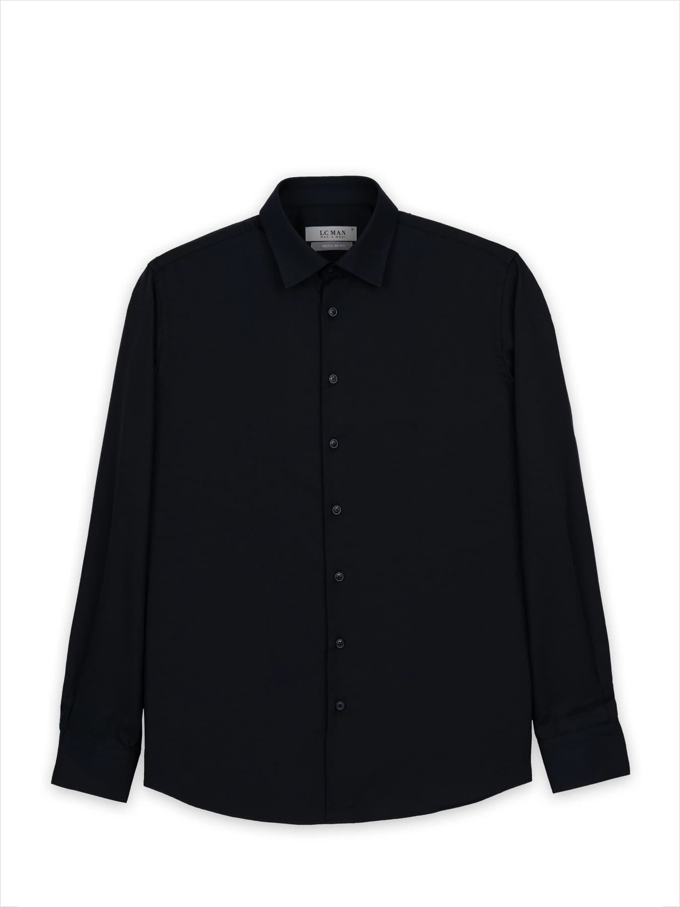 پیراهن آستین بلند سرمه ای تیره ال سی من 27