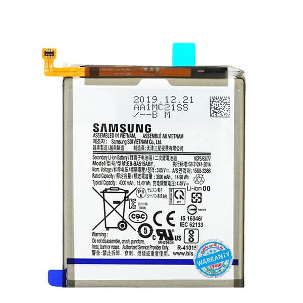 باتری اصلی گوشی سامسونگ Galaxy A51 مدل EB-BA515ABY