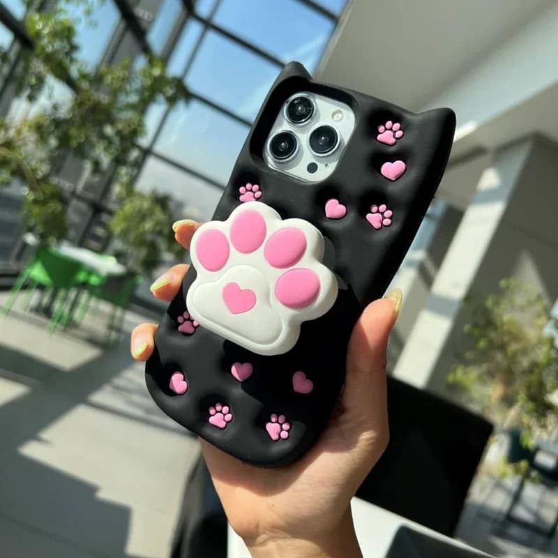 قاب گوشی آیفون پنجه سیلیکونی پاپ سوکتی - کد (۶۰۵۶۷)