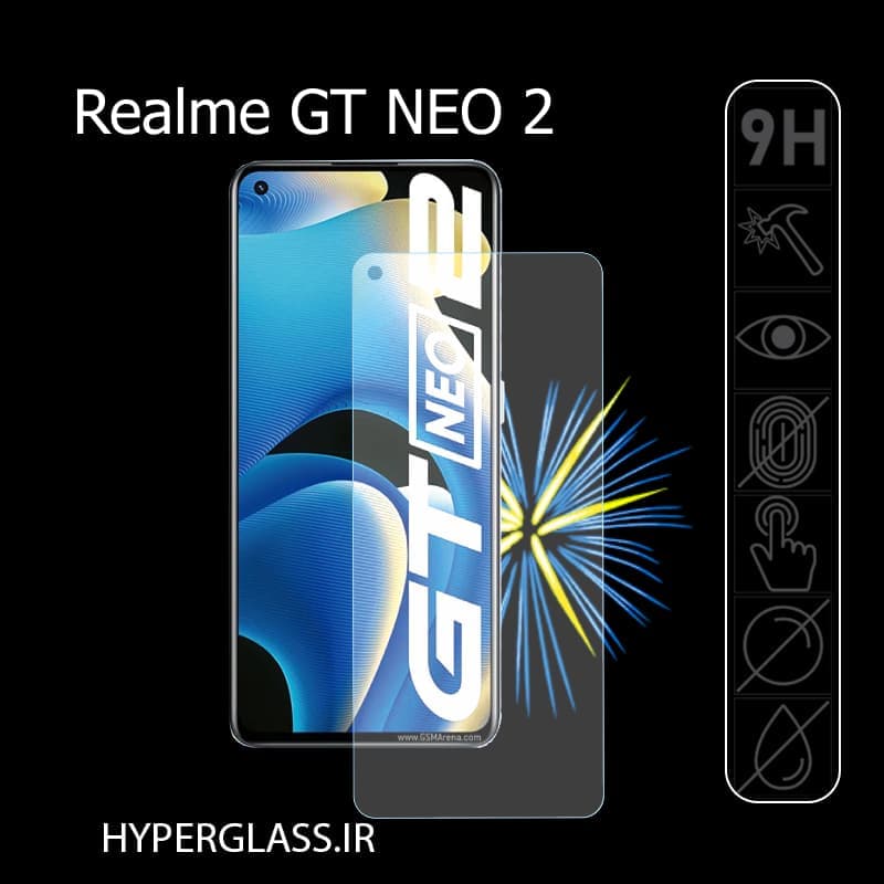گلس محافظ صفحه نمایش نانو بلک اورجینال گوشی ریلمی Realme GT Neo 2