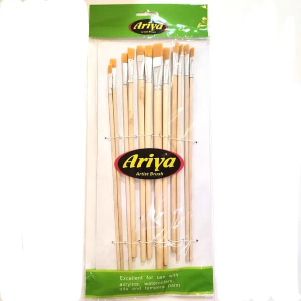 مجموعه 12عددی براش نقاشی Ariyaمدل هنرمند