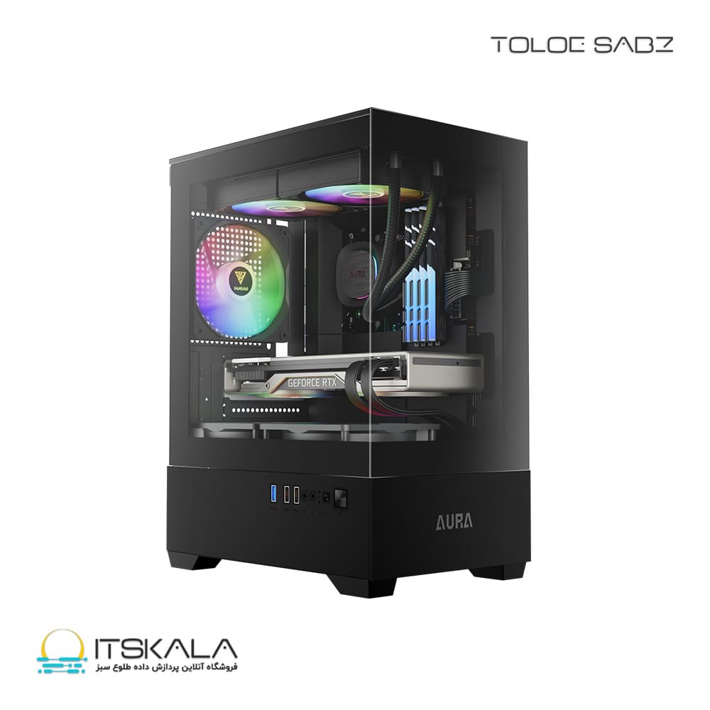 کیس گیمینگ گیم دیاس Gamdias AURA GC9M ARGB Black