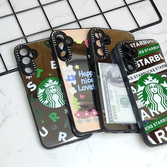 قاب فانتزی سامسونگ A14 سیلیکونی Solid Case مدل آینه ای