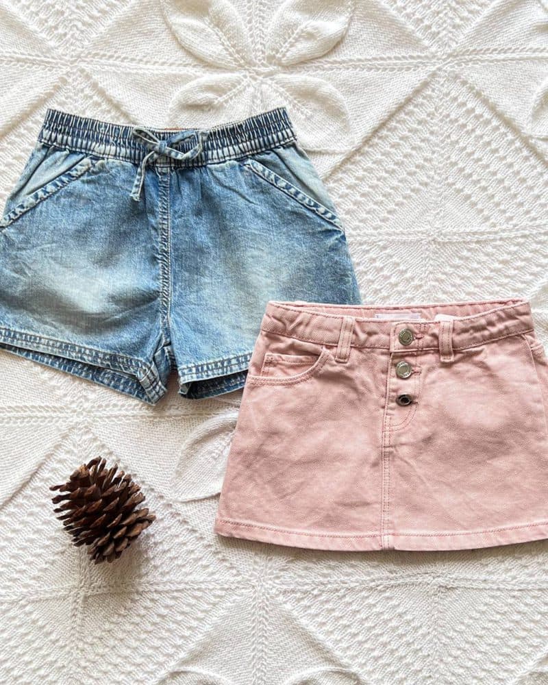 شلوارک جین next ، دامن mango