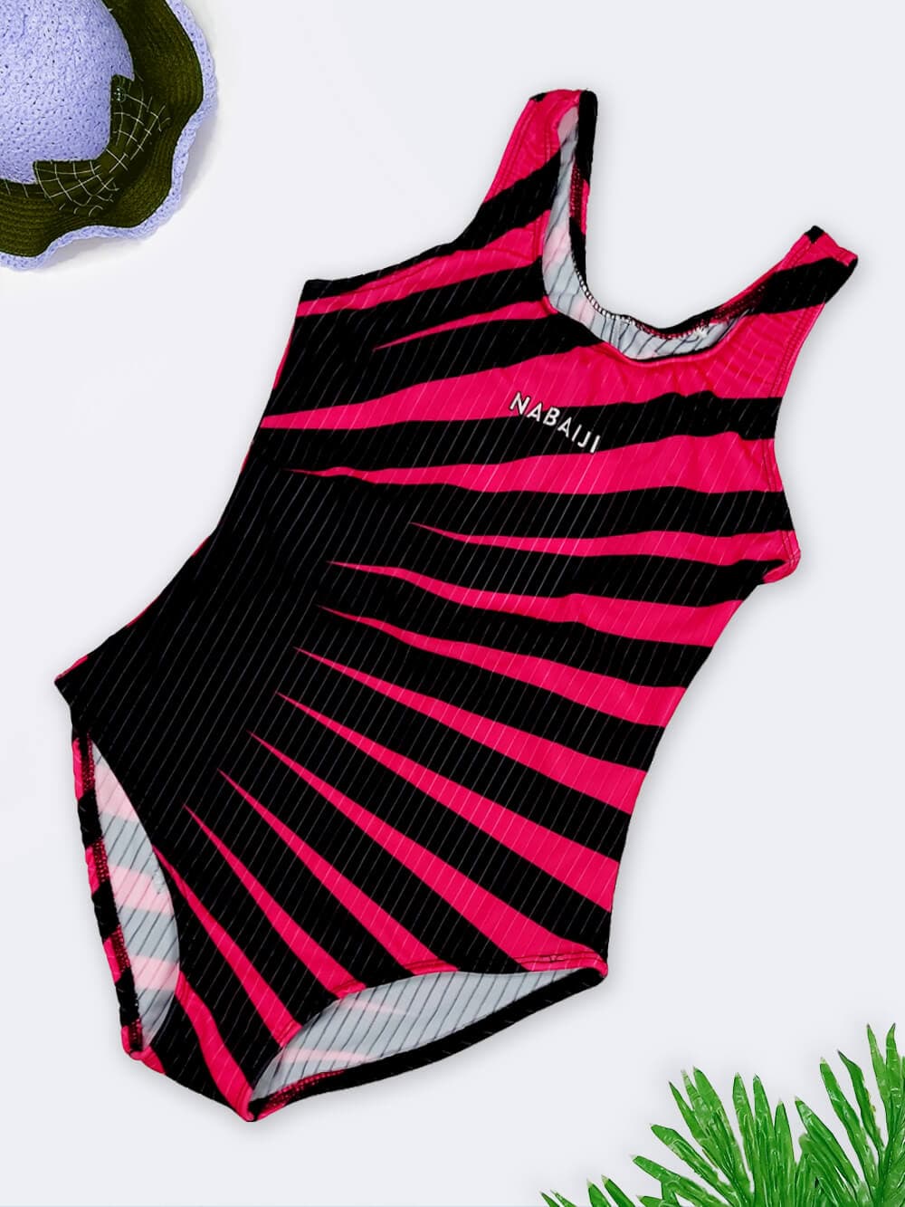 مایو دخترانه بچگانه شیک مشکی و سرخابی رنگ اسلیپ پشت قهرمانی نابایجی ( Nabaiji )