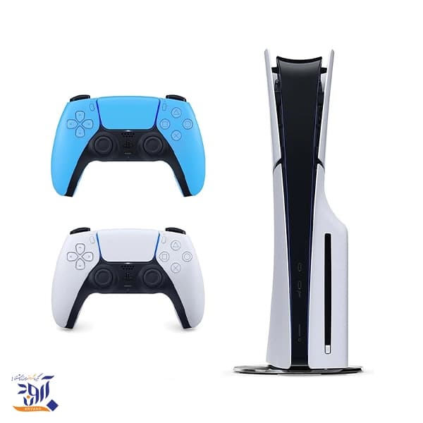 باندل کنسول بازی سونی مدل پلی استیشن 5 اسلیم استاندارد 2016 اروپا + دسته بازی آبی