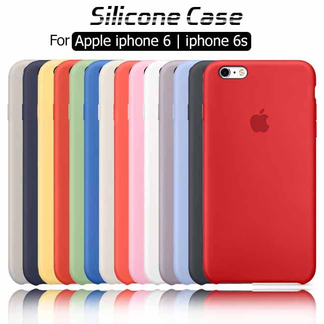 کاور سیلیکونی اصلی اپل Liquid Silicone Soft Rubber Cover iphone 6 | iphone 6s
