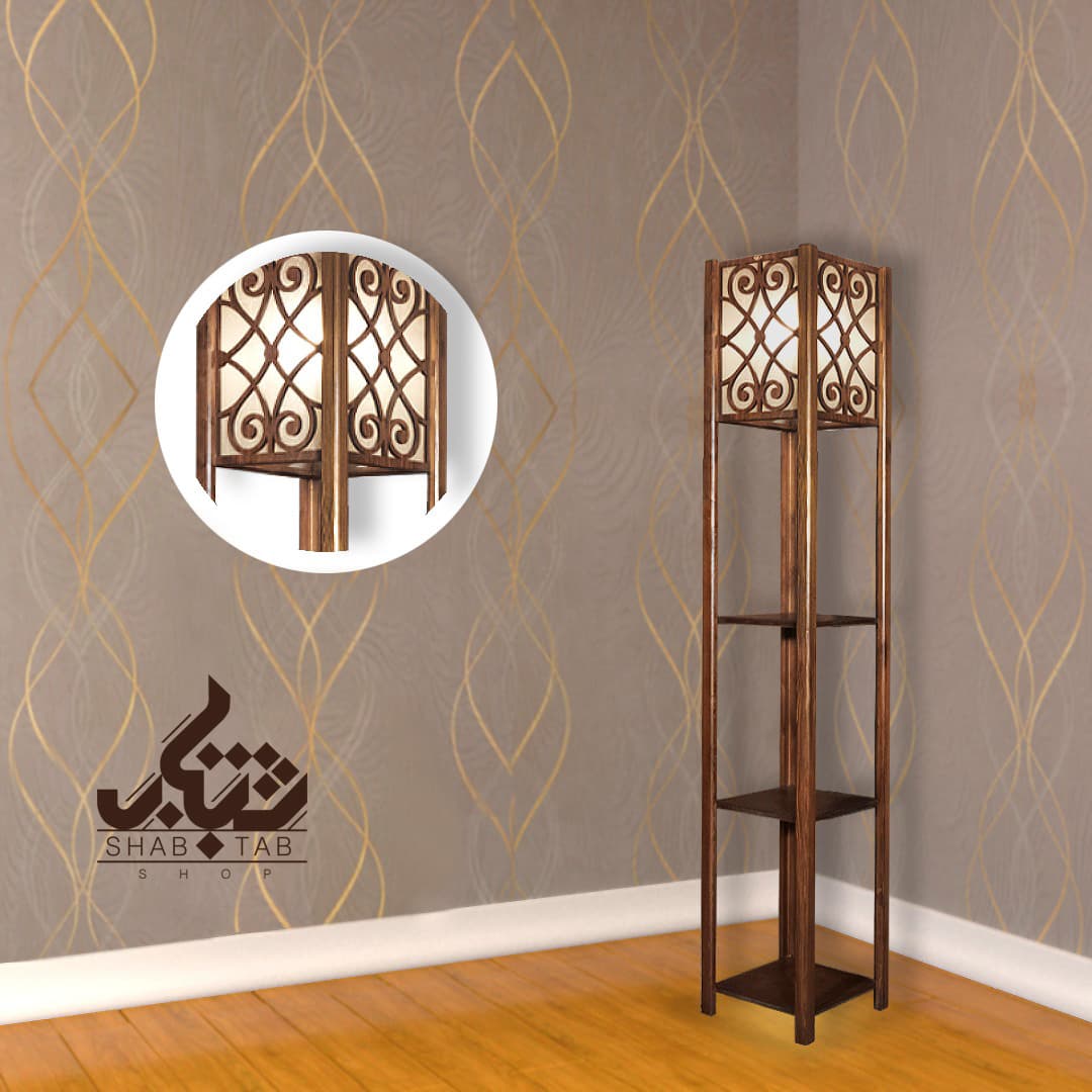 کنار سالني چوبی دارکار مدل ملودي 3 طبقه کد 633