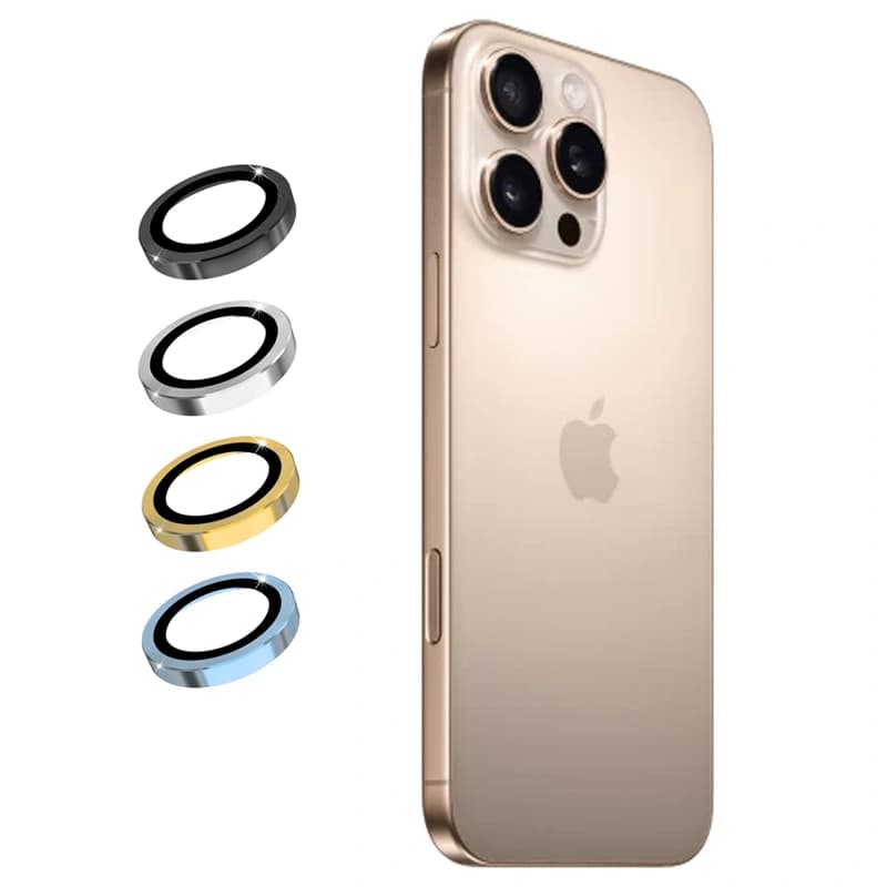 گلس لنز IPHONE 16 Pro Max مدل رینگی اورجینال