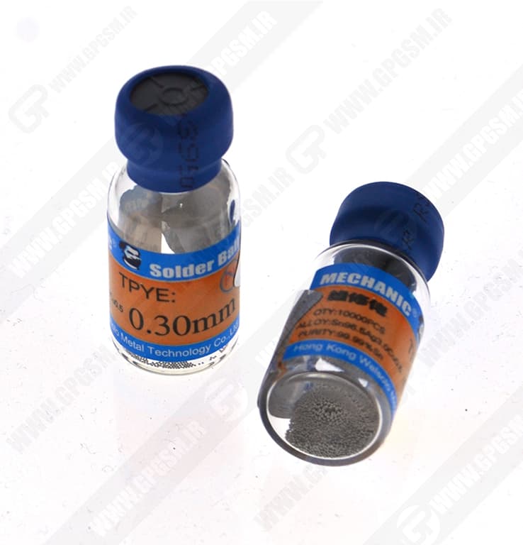 SOLDER BALL 0.3 MM MECHANIC -توپ قلع گوی قلع ۰.۳ میلیمتر مکانیک