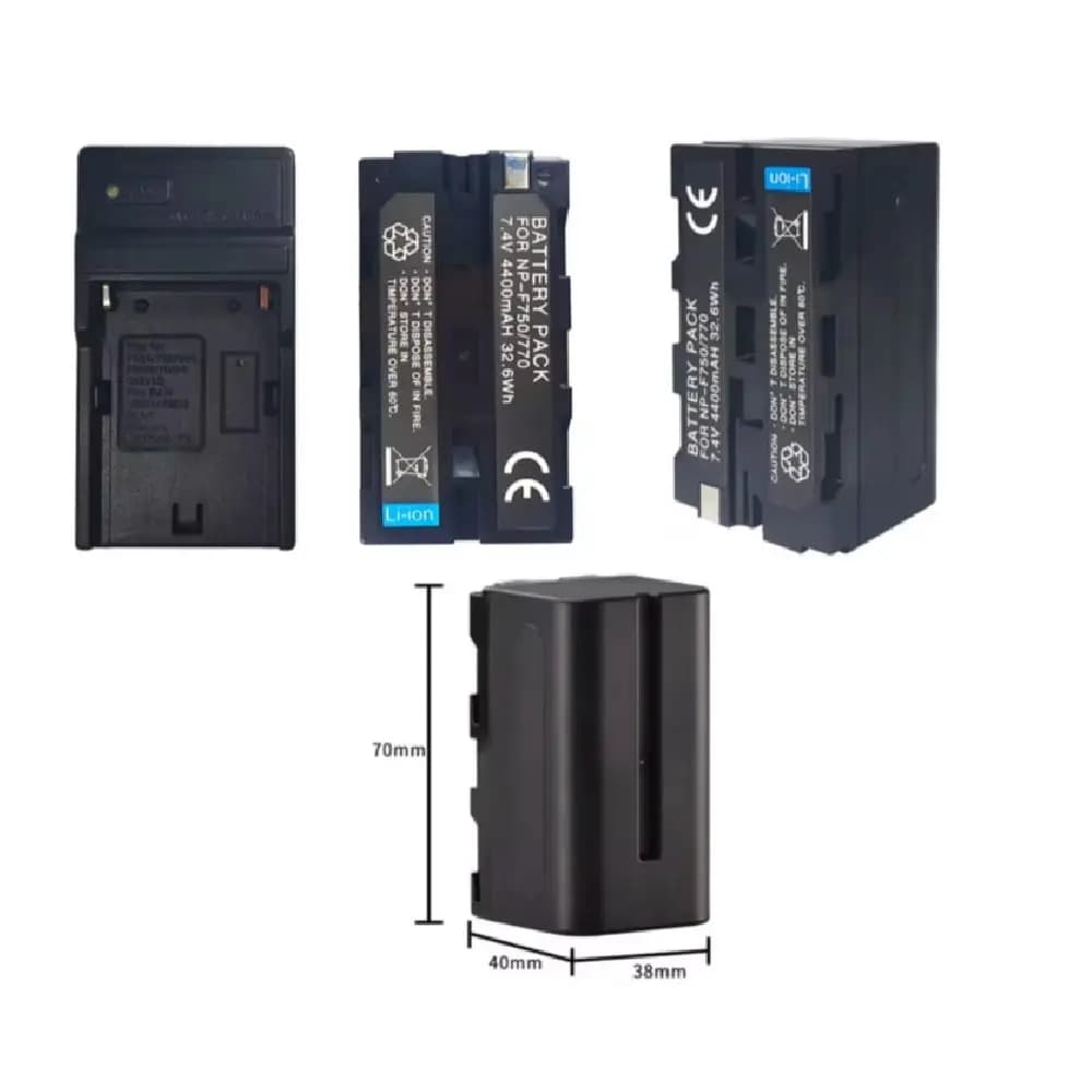 كيت ٢ عددي باتری NP-F750770 Battery