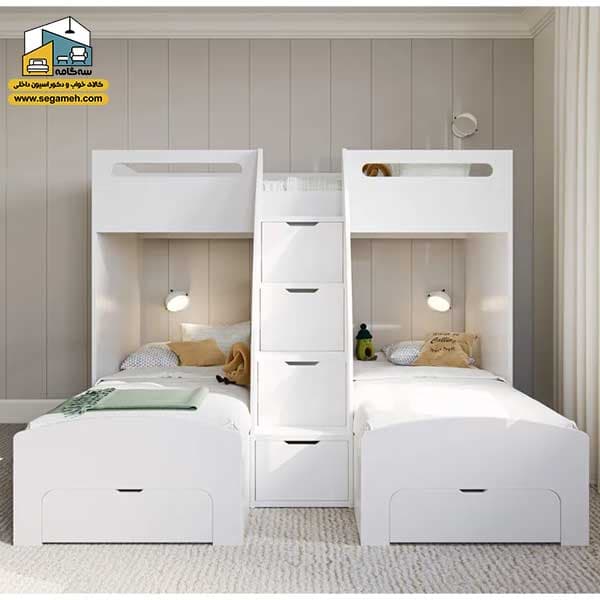 تخت خواب دو طبقه سه نفره BTDP118
