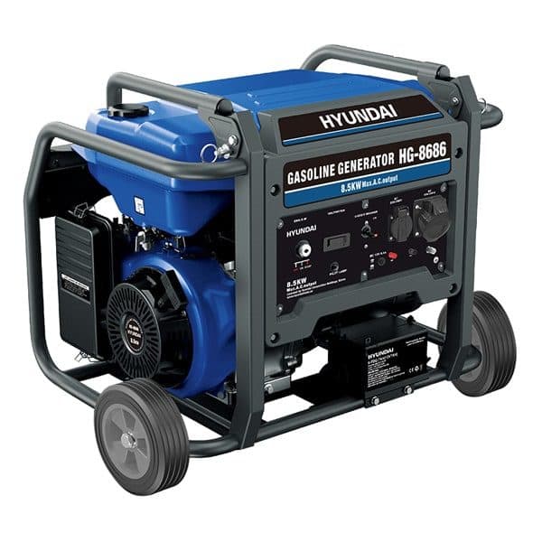 موتور برق بنزینی 8/5 کیلو وات استارتی هیوندای مدل HG8686