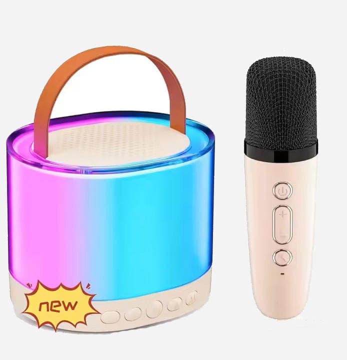 مینی اسپیکر و میکروفن و چراغ خواب بلوتوث دار TJ134-3-2