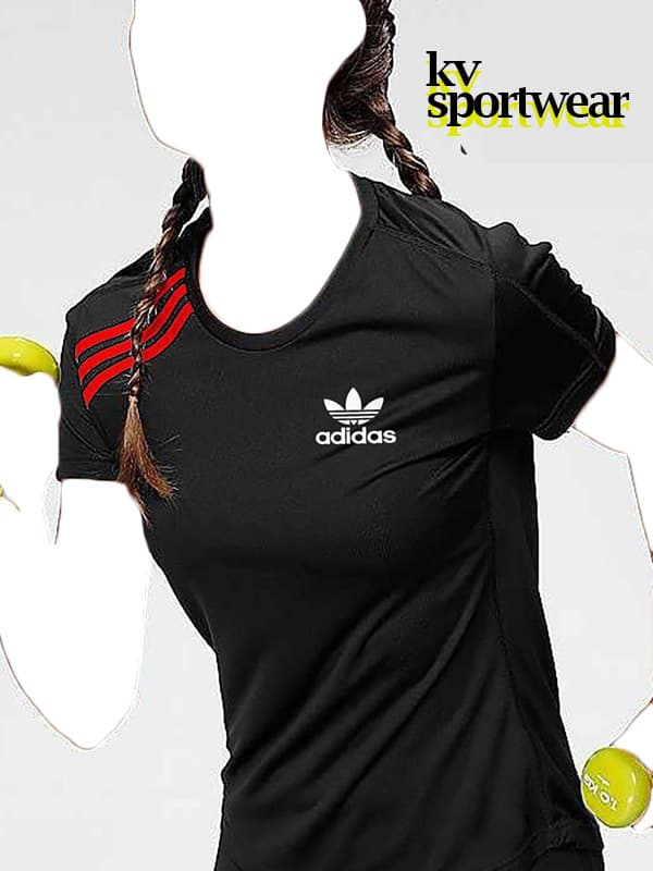 تیشرت سایز بزرگ ورزشی زنانه adidas کد 006