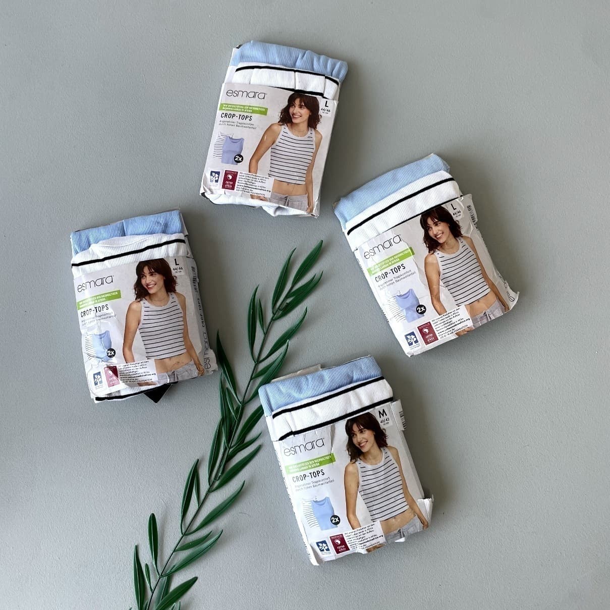 پک دوتایی تاپ کراپ زنانه برند esmara