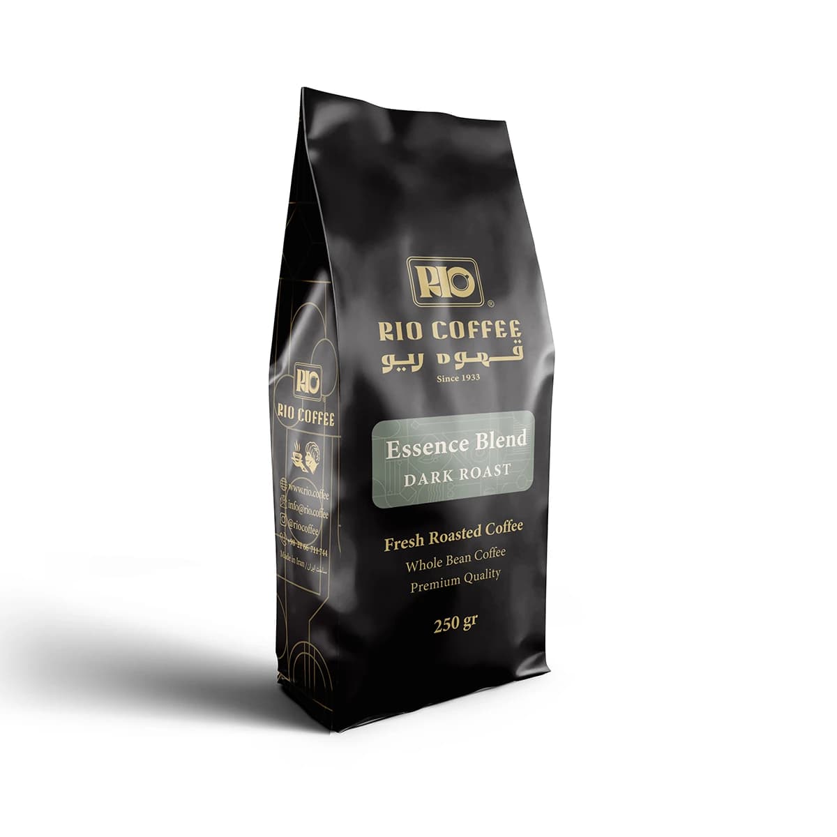 قهوه اسپرسو ایسنس بلند دارک 20% عربیکا – 250 گرمی