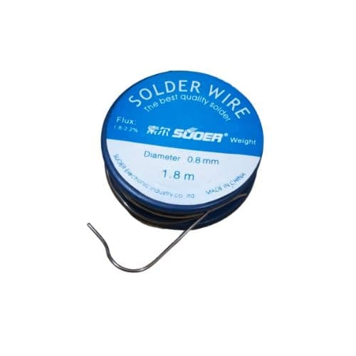 سیم لحیم ۱.۸ متری قطر ۰.۸ میل ۱۰ گرم برند SOUER
