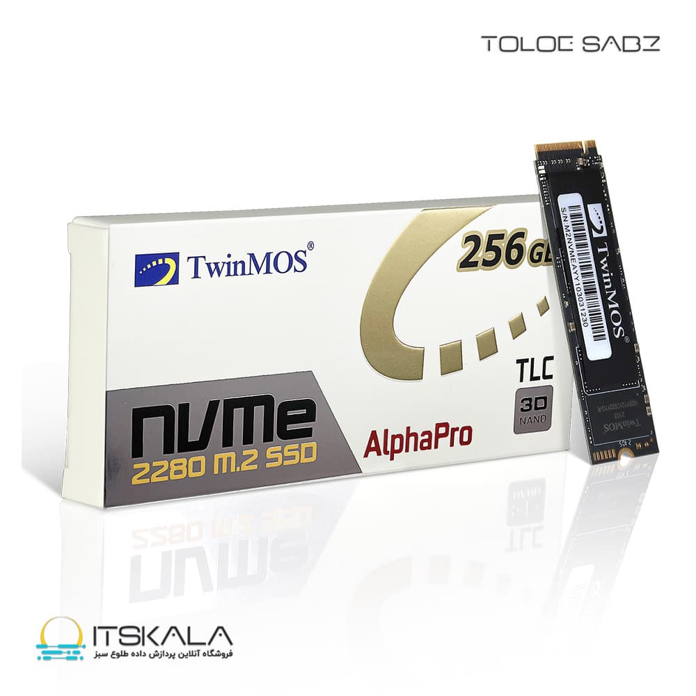 حافظه TwinMOS NVMe M.2 2280 SSD ظرفیت 256 گیگابایت