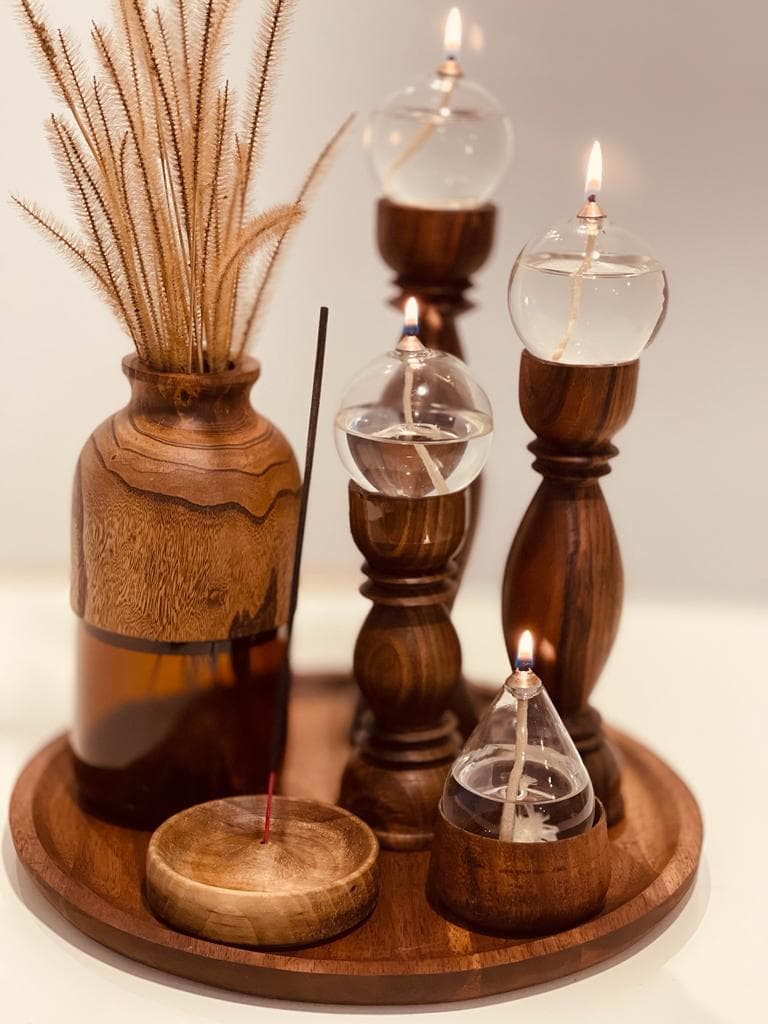 ست جلو مبلی چوبی butterfly