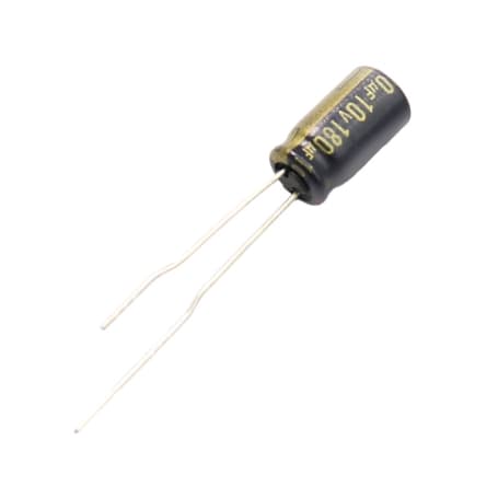 خازن الکترولیتی صوتی 180uF / 10V مالزی مارک PANASONIC