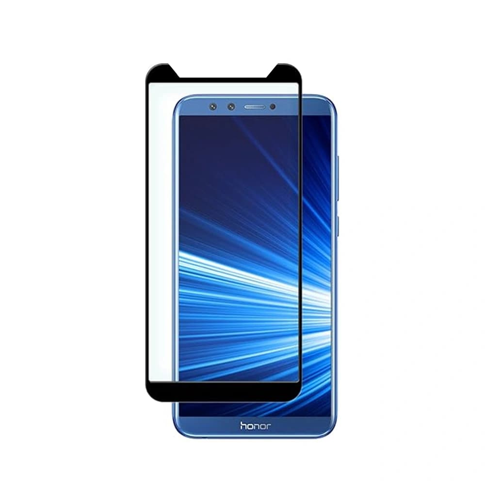 محافظ صفحه نمایش شیشه ای دور چسب با پوشش منحنی full Cover glass | Honor 9 lite