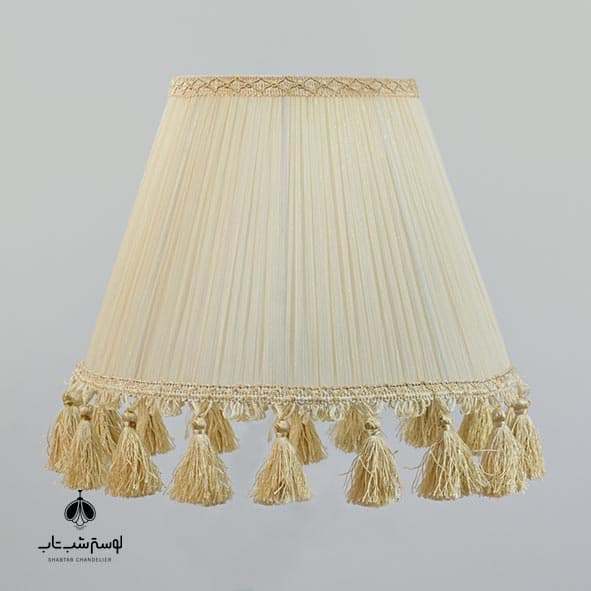 شید آباژور منگوله دار لیلیوم قطر 34 سانت کد 3400 – سرپیچ E27